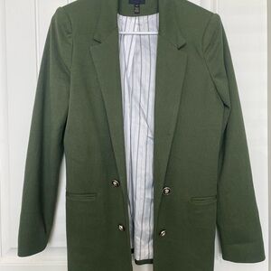 Studio Green Double-Breasted Blazer